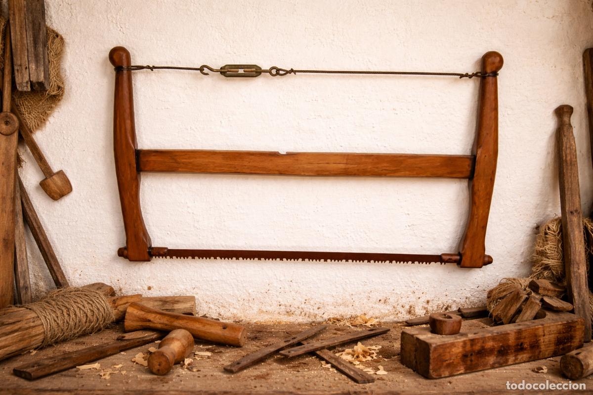 Antig&uuml;edades: Sierra de carpintero (RESTAURADO) - Foto 1