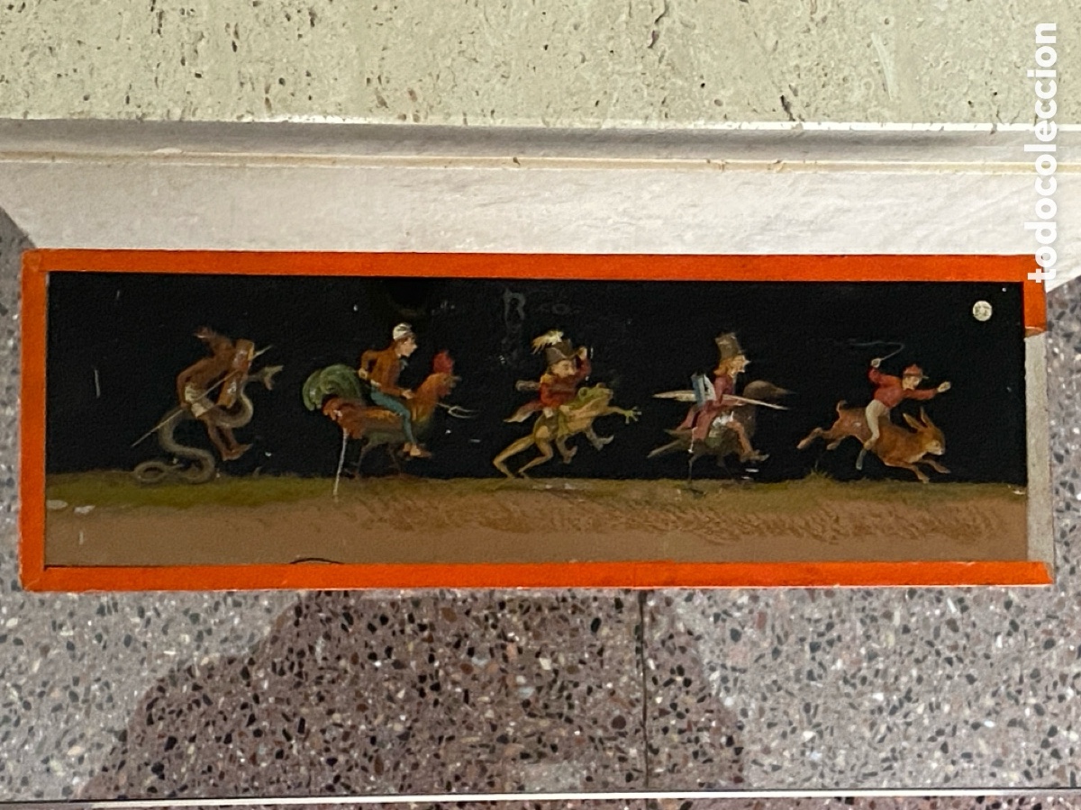 Antig&uuml;edades: Linterna en caja original y 8 cristales - Foto 15