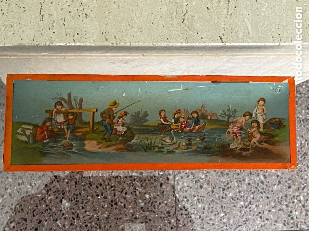 Antig&uuml;edades: Linterna en caja original y 8 cristales - Foto 16