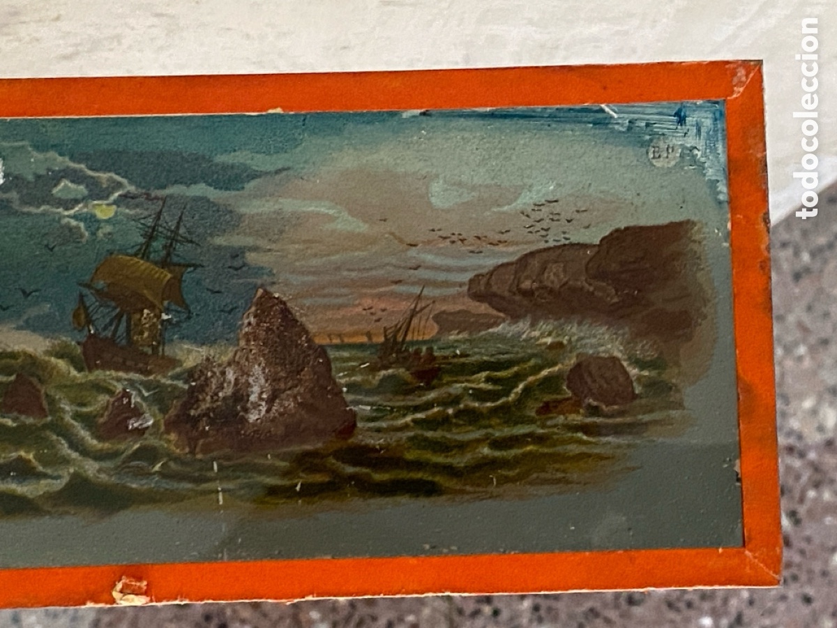Antig&uuml;edades: Linterna en caja original y 8 cristales - Foto 23