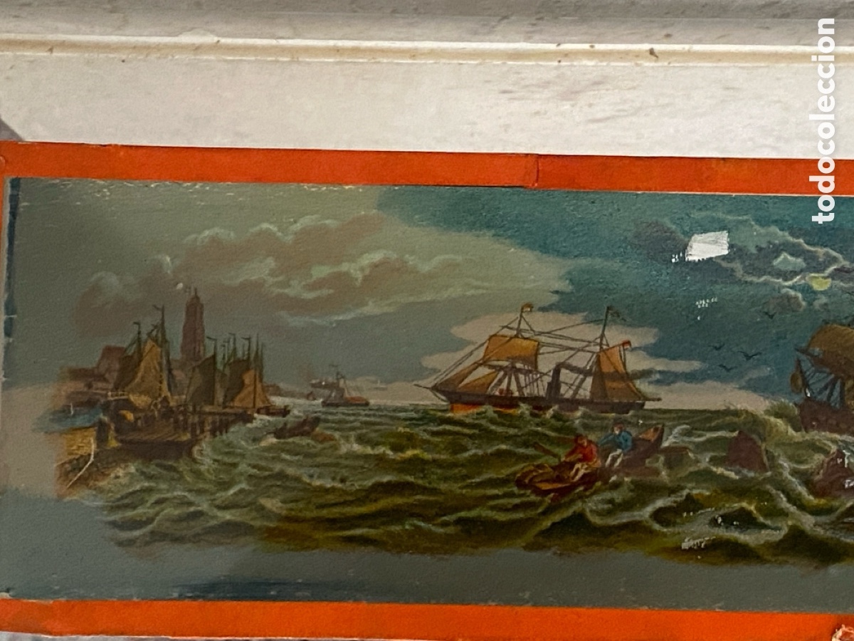 Antig&uuml;edades: Linterna en caja original y 8 cristales - Foto 24