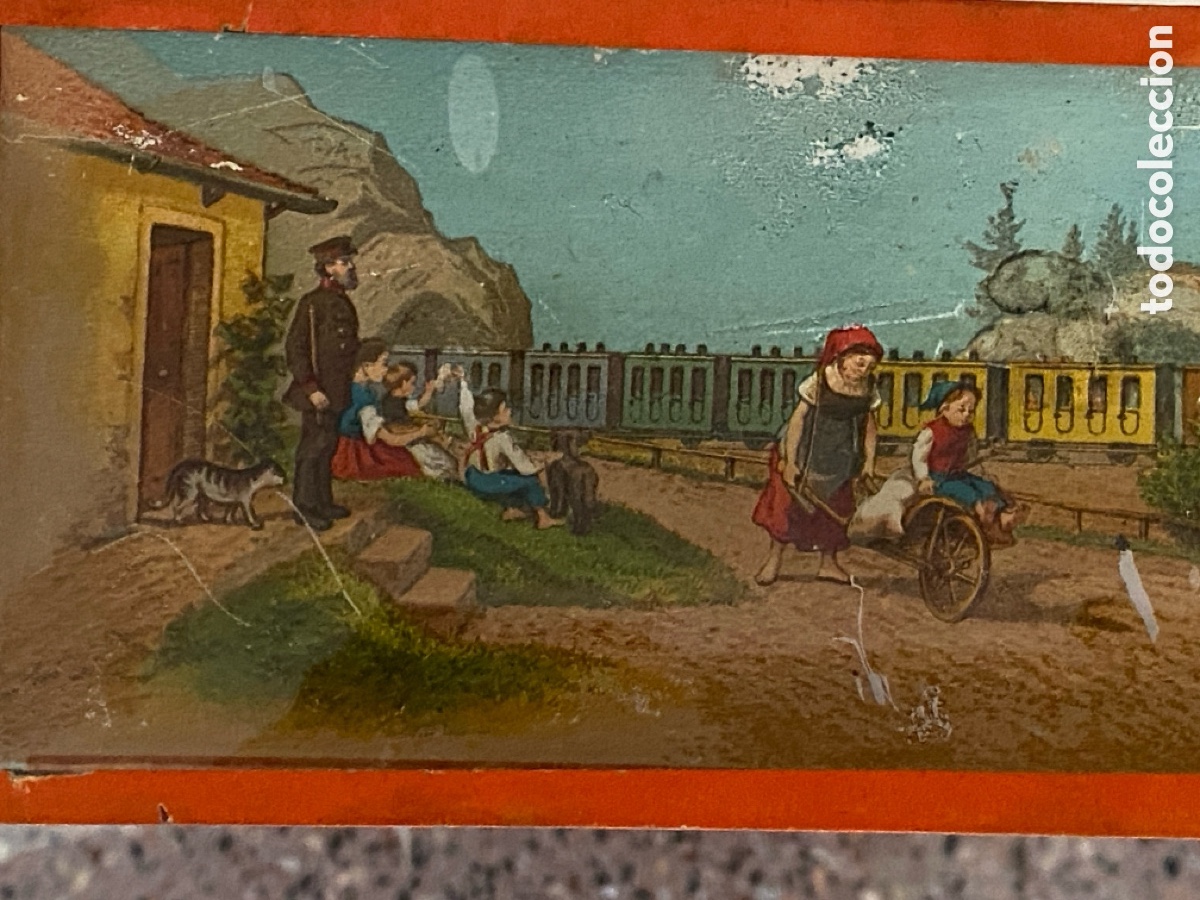 Antig&uuml;edades: Linterna en caja original y 8 cristales - Foto 27
