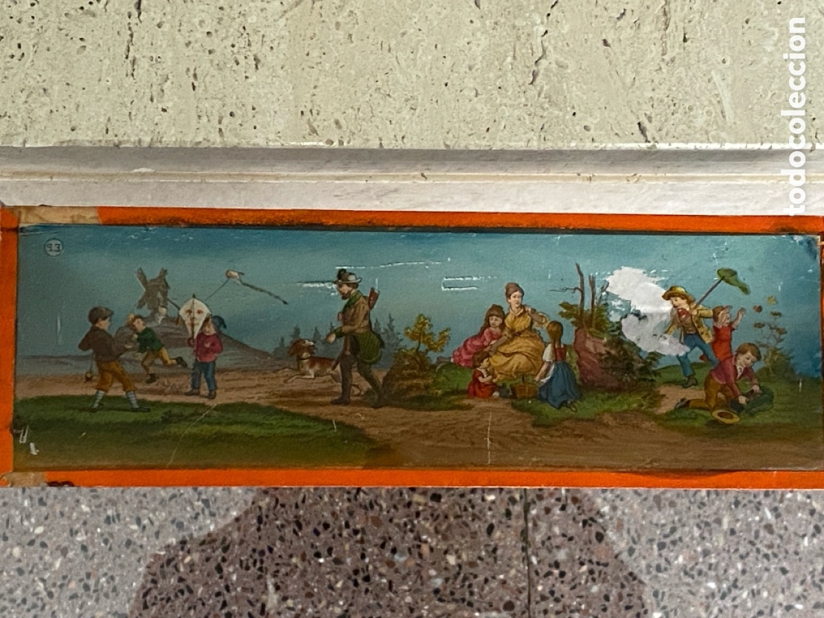 Antig&uuml;edades: Linterna en caja original y 8 cristales - Foto 29