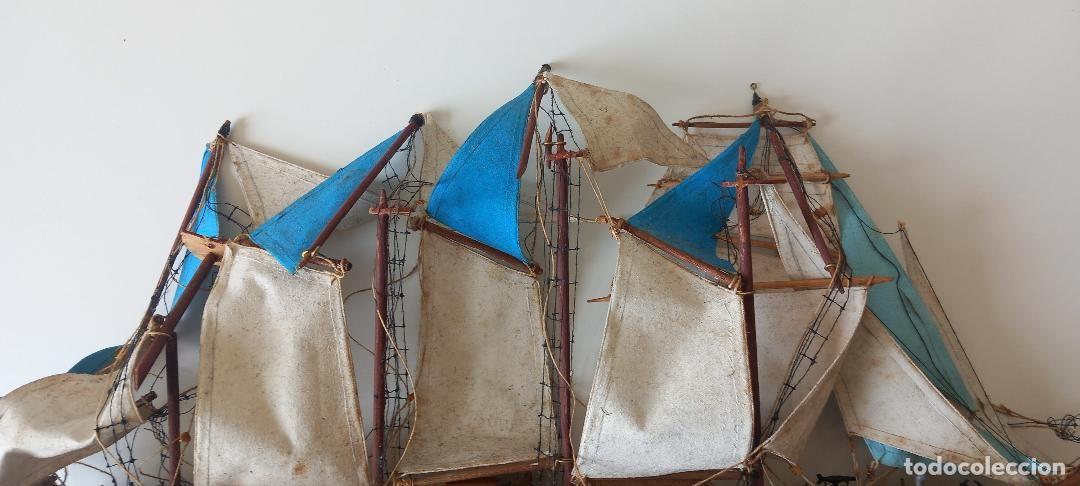 Antig&uuml;edades: MAQUETA DE BARCO DE MADERA PARA RESTAURAR. - Foto 6