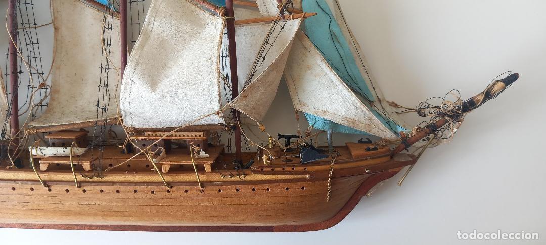 Antig&uuml;edades: MAQUETA DE BARCO DE MADERA PARA RESTAURAR. - Foto 7