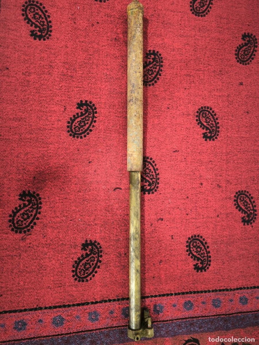 Antig&uuml;edades: Antiguo Mecanismo Telesc&oacute;pico De Lat&oacute;n 76 Cm &ndash; Dispositivo Extensible T&eacute;cnico Vintage