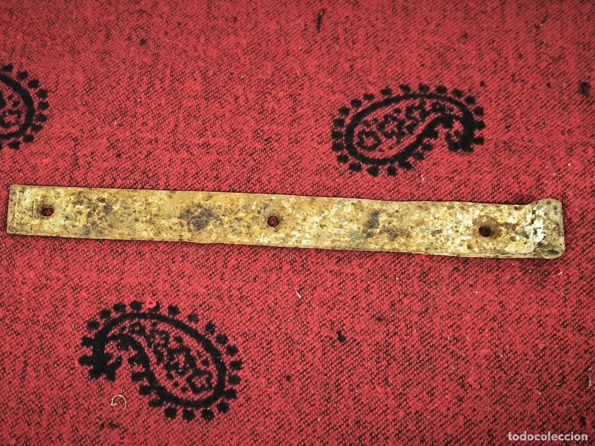Antiguidades: Bisagra Antigua De Hierro 32 Cm &ndash; Herraje Largo Principios Siglo XX