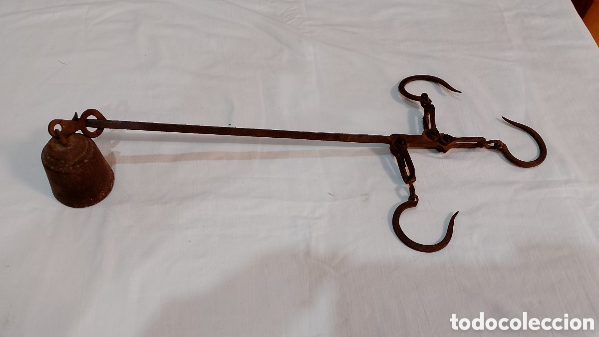 Antig&uuml;edades: Balanza Romana siglo XIX pesa hasta 30k