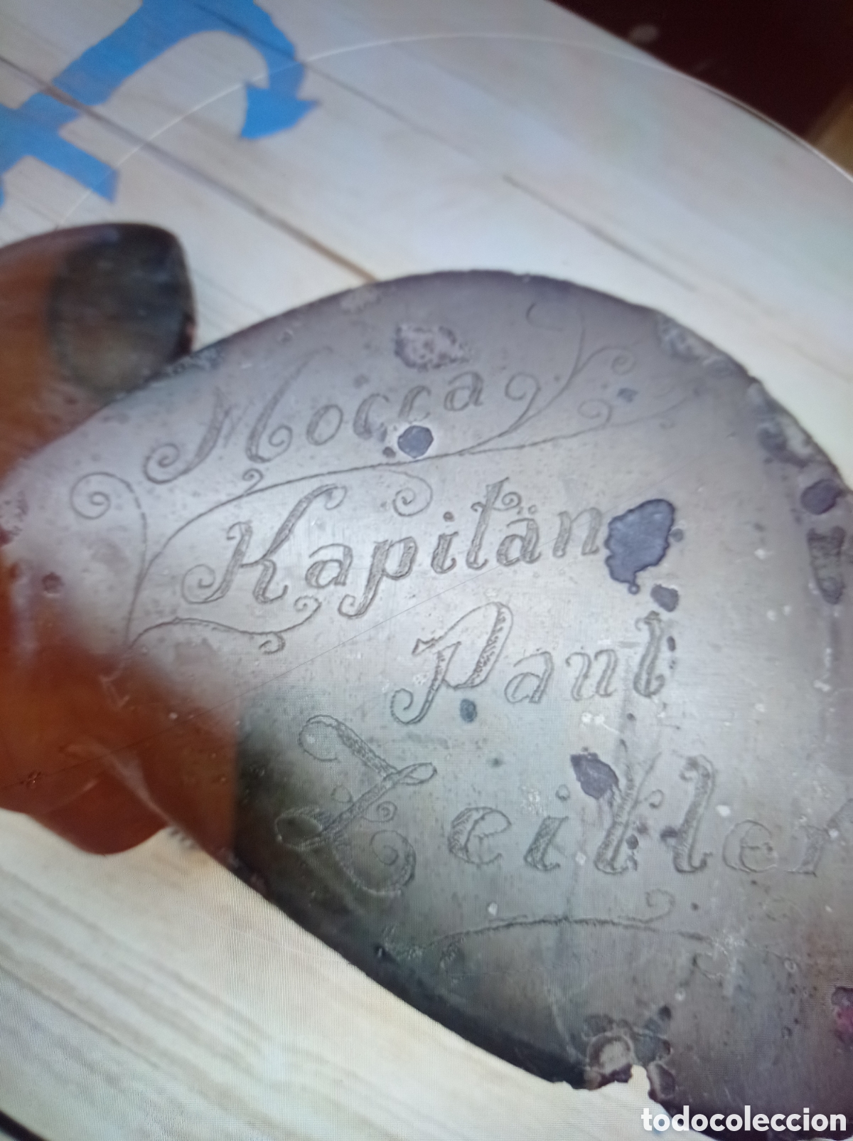 Oggetti Antichi: H&eacute;lice de bronce grabada