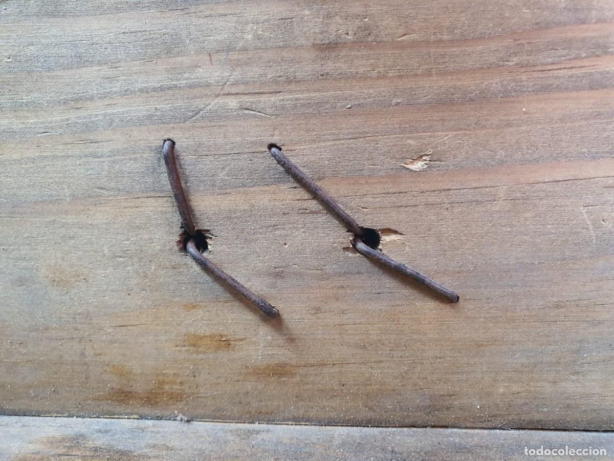 Antig&uuml;edades: 2 Tiradores de forja antiguos artesanales - Estilo r&uacute;stico - Foto 2