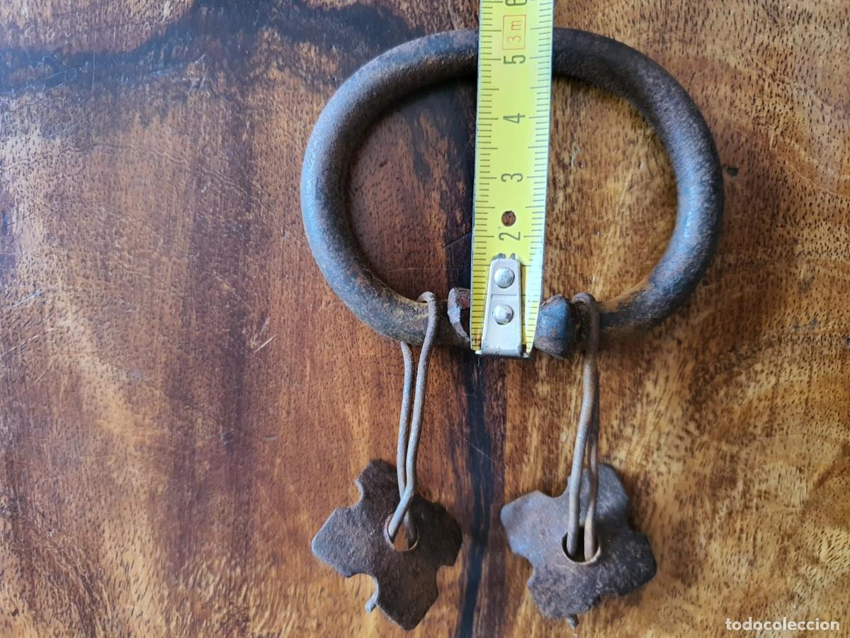 Antig&uuml;edades: 2 Tiradores de forja antiguos artesanales - Estilo r&uacute;stico - Foto 4