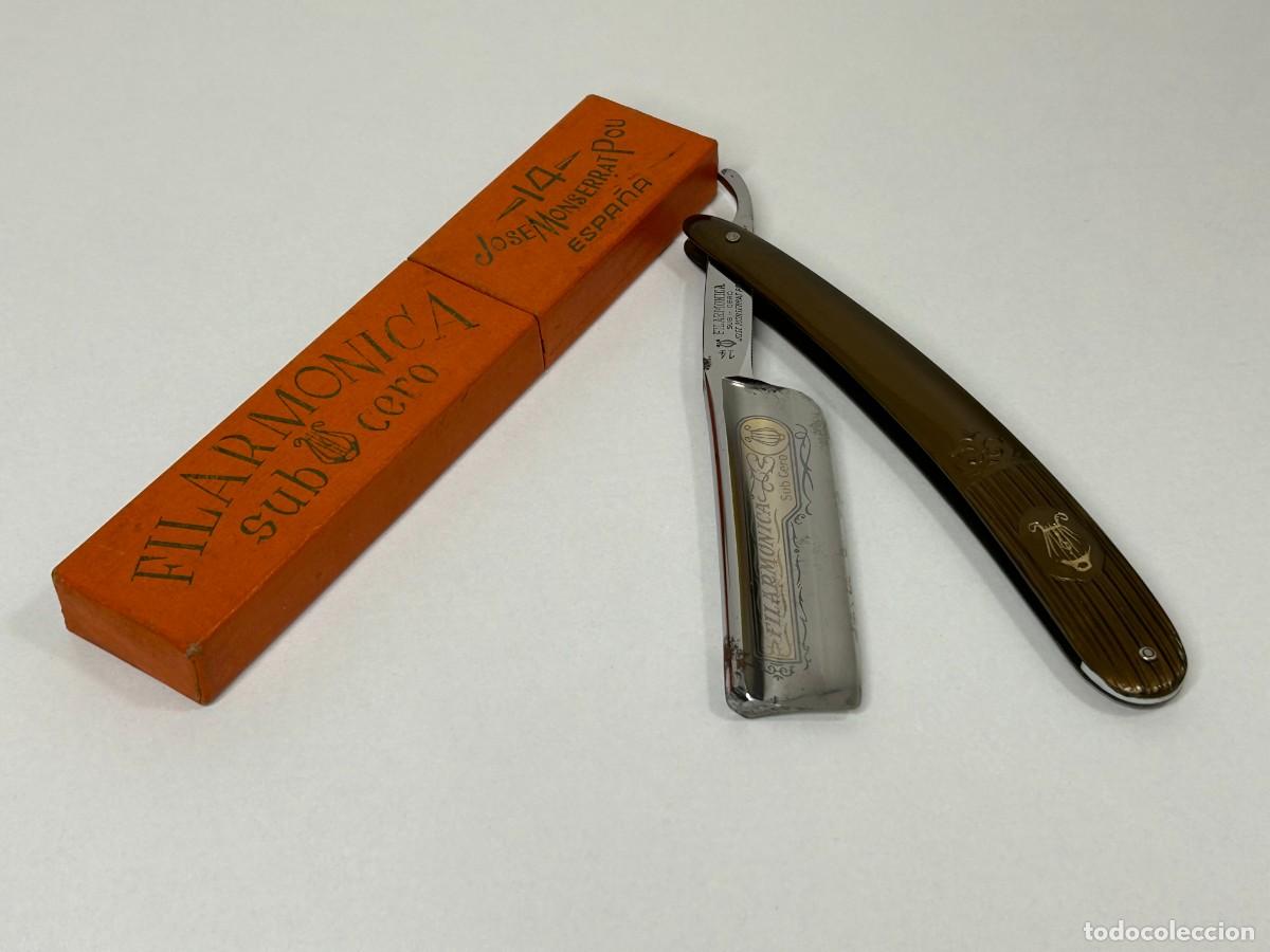 Antig&uuml;edades: NAVAJA DE AFEITAR FILARM&Oacute;NICA SUB CERO 14&rdquo; JOSE MONSERRAT POU ESPA&Ntilde;A