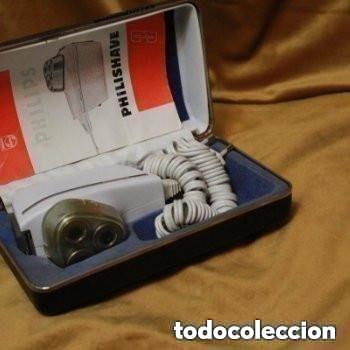 Antig&uuml;edades: M&aacute;quina el&eacute;ctrica de afeitar Philips Philishave de Luxe. En estuche original.