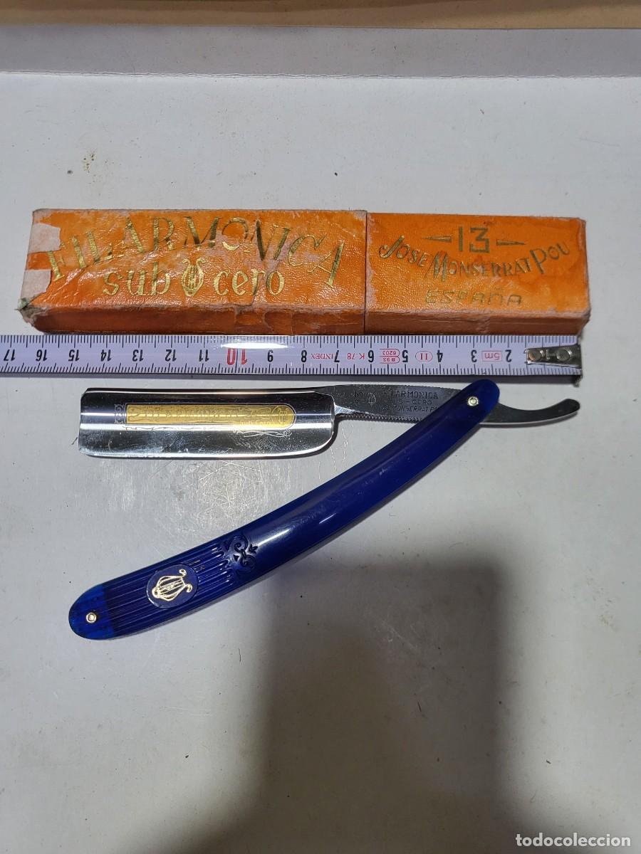 Antig&uuml;edades: NAVAJA RAZOR RASOIR AFEITAR FILARMONICA JOSE MONSERRAT POU SUB CERO 13.