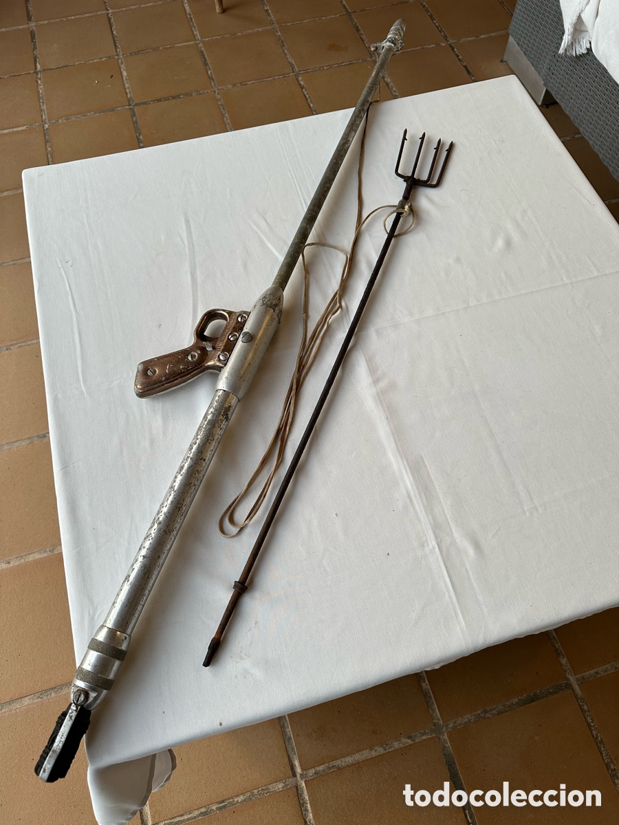 Antig&uuml;edades: Fusil antiguo pesca submarina Beltr&aacute;n.