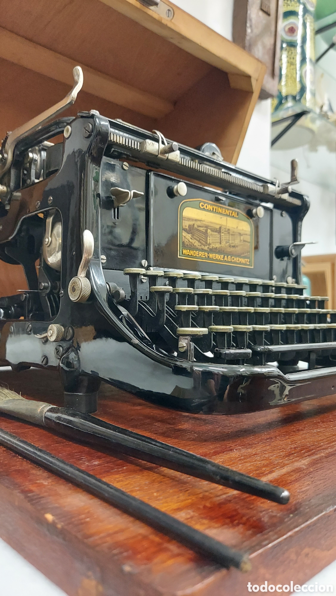 Antig&uuml;edades: M&aacute;quina de escribir Continental a&ntilde;o 1922 edici&oacute;n espa&ntilde;ola