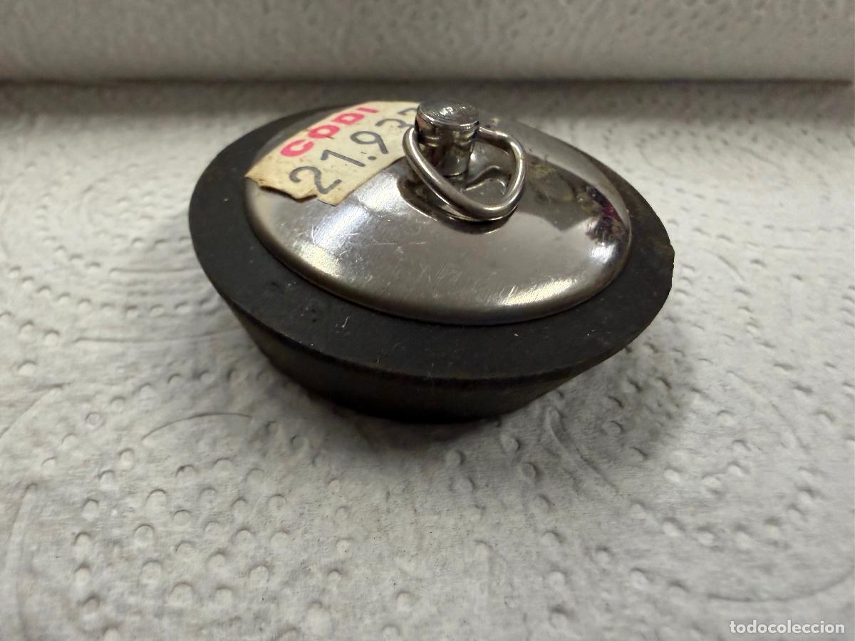 Antig&uuml;edades: Tapon vintage para lavabo o fregadero. Ver medidas en descripcion completa