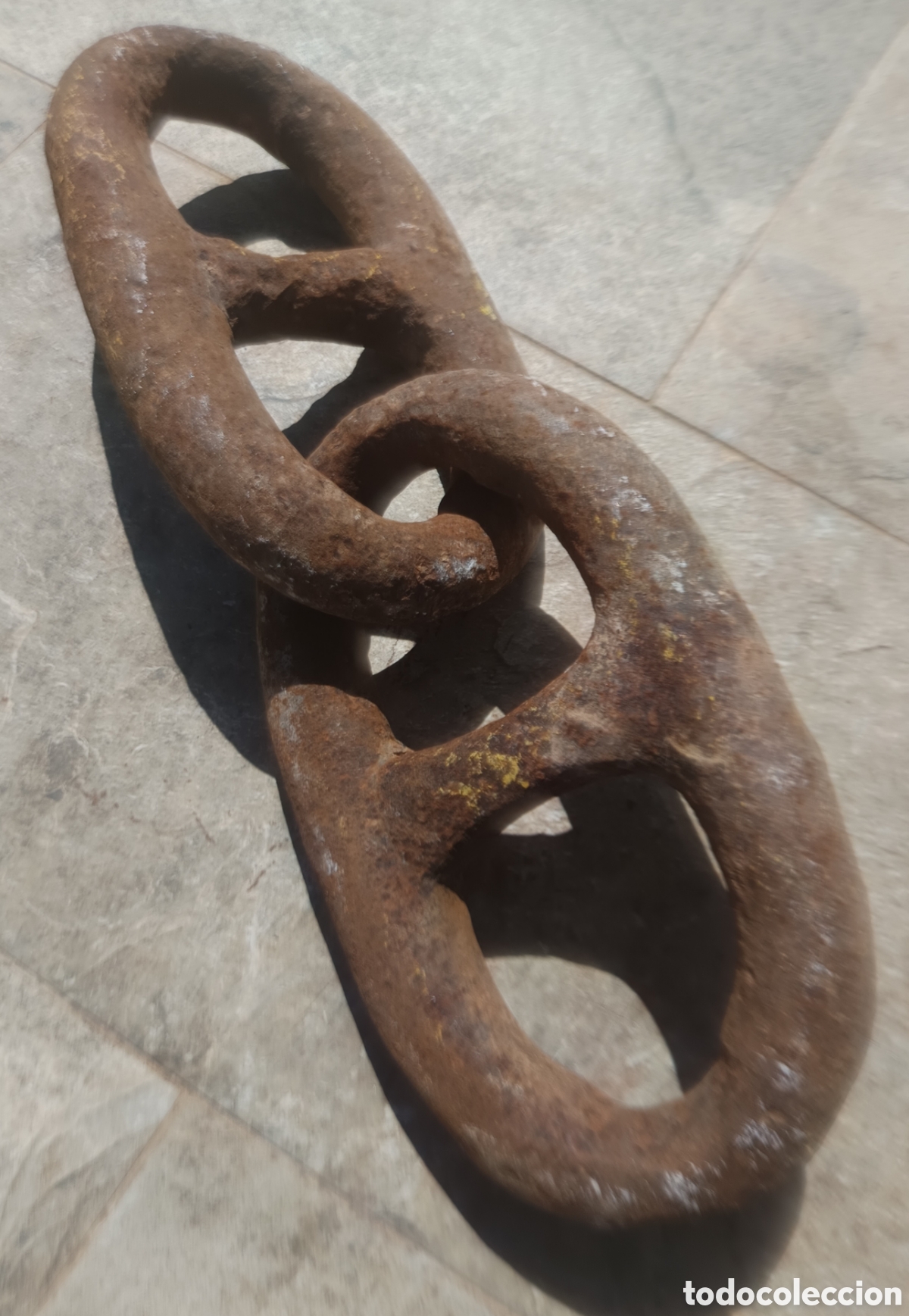 Oggetti Antichi: ESLABONES CADENA GIGANTES DE BUQUE. DECORACI&Oacute;N BRUTALISTA. OPORTUNIDAD &Uacute;NICA A &Eacute;STE PRECIO DE SALIDA