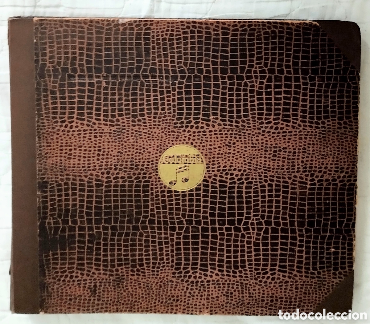 Antig&uuml;edades: antigua COLECCI&Oacute;N 11 DISCOS DE PIZARRA a DOBLE CARA+ &Aacute;LBUM ORIGINAL todo EN NORMAL ESTADO