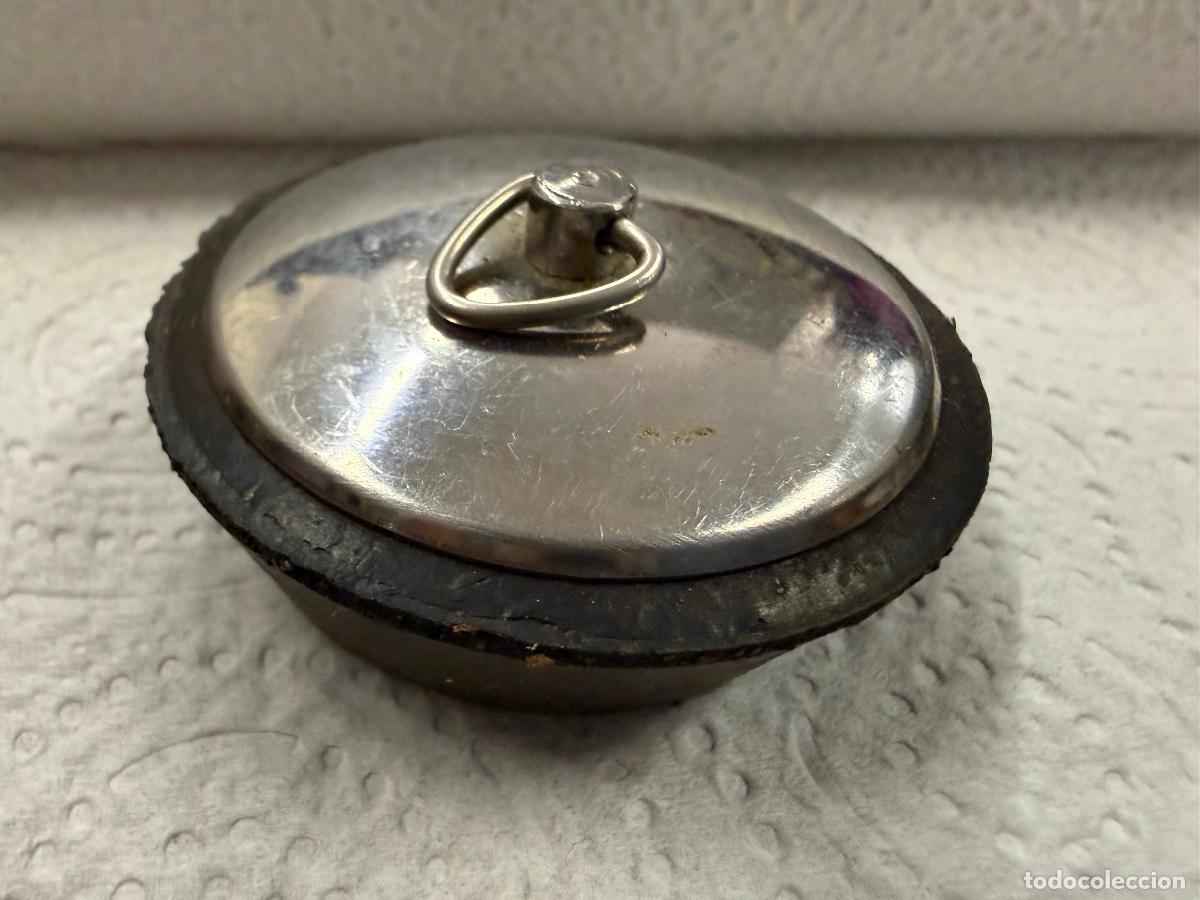 Antig&uuml;edades: Tapon vintage para lavabo o fregadero. Ver medidas en descripcion completa