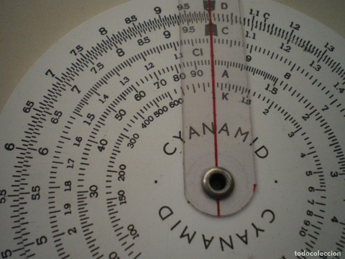 Antig&uuml;edades: REGLA CALCULO CIRCULAR, DE CONCISE PARA CYANAMID - Foto 2