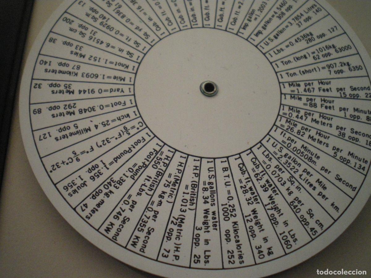 Antig&uuml;edades: REGLA CALCULO CIRCULAR, DE CONCISE PARA CYANAMID - Foto 3