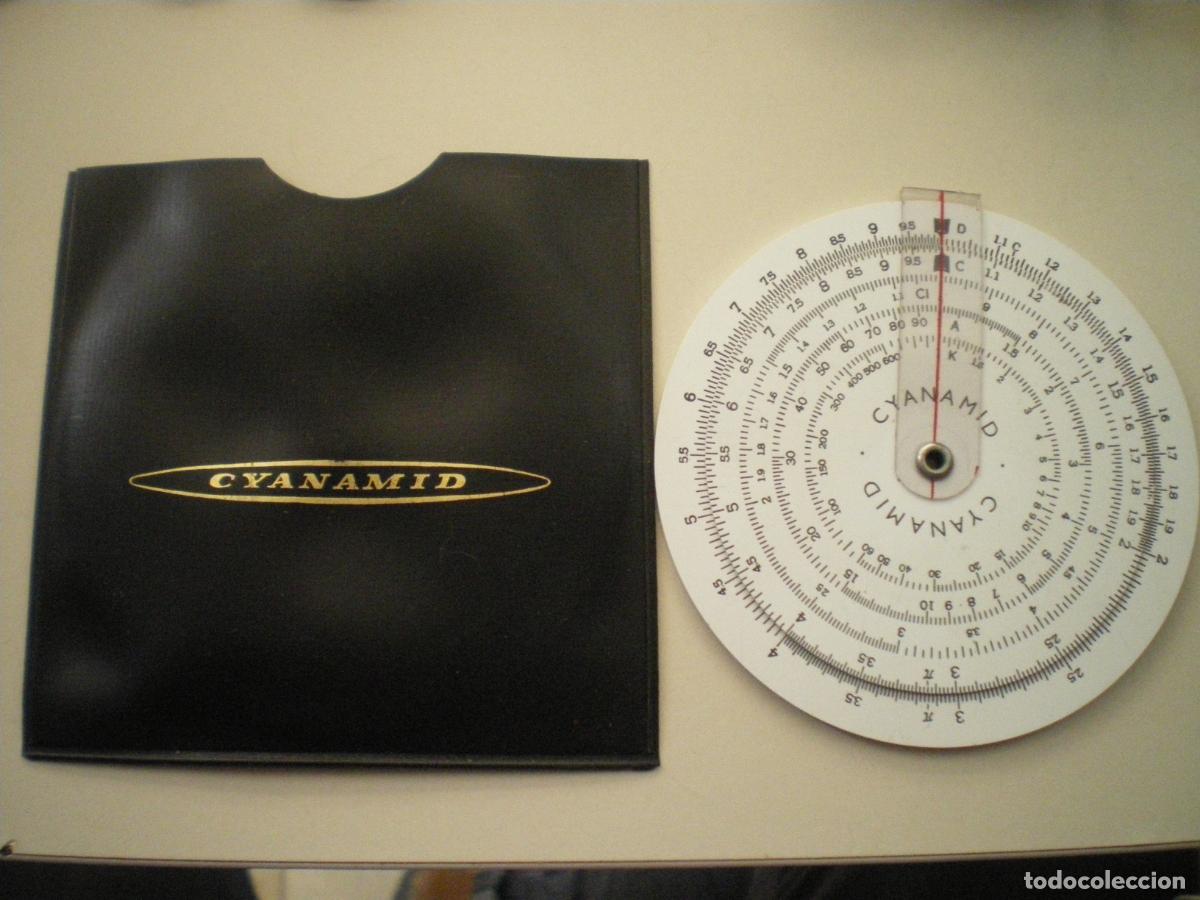 Antig&uuml;edades: REGLA CALCULO CIRCULAR, DE CONCISE PARA CYANAMID - Foto 1
