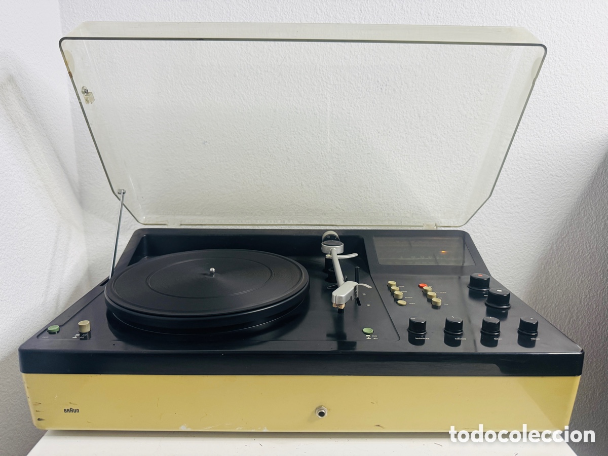 Antig&uuml;edades: Braun Radio con Tocadiscos cockpit 250 SK Dieter Rams ( 1970 ). Completo, para restaurar