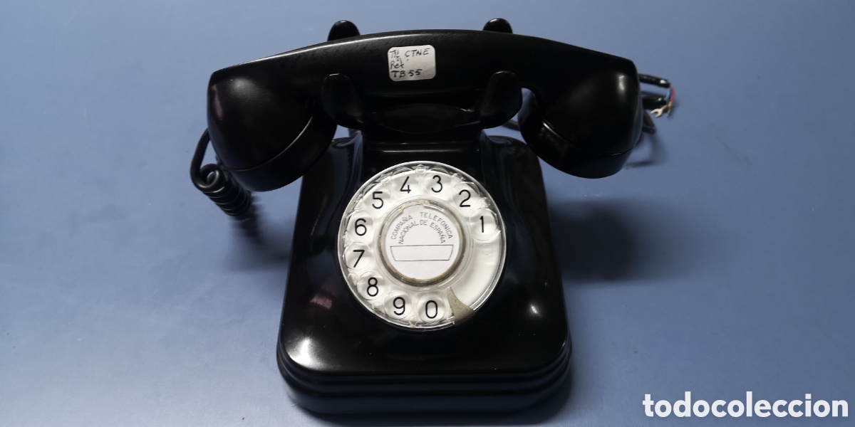 Tel&eacute;fonos: Antiguo tel&eacute;fono baquelita REF. TB 55 - Foto 1