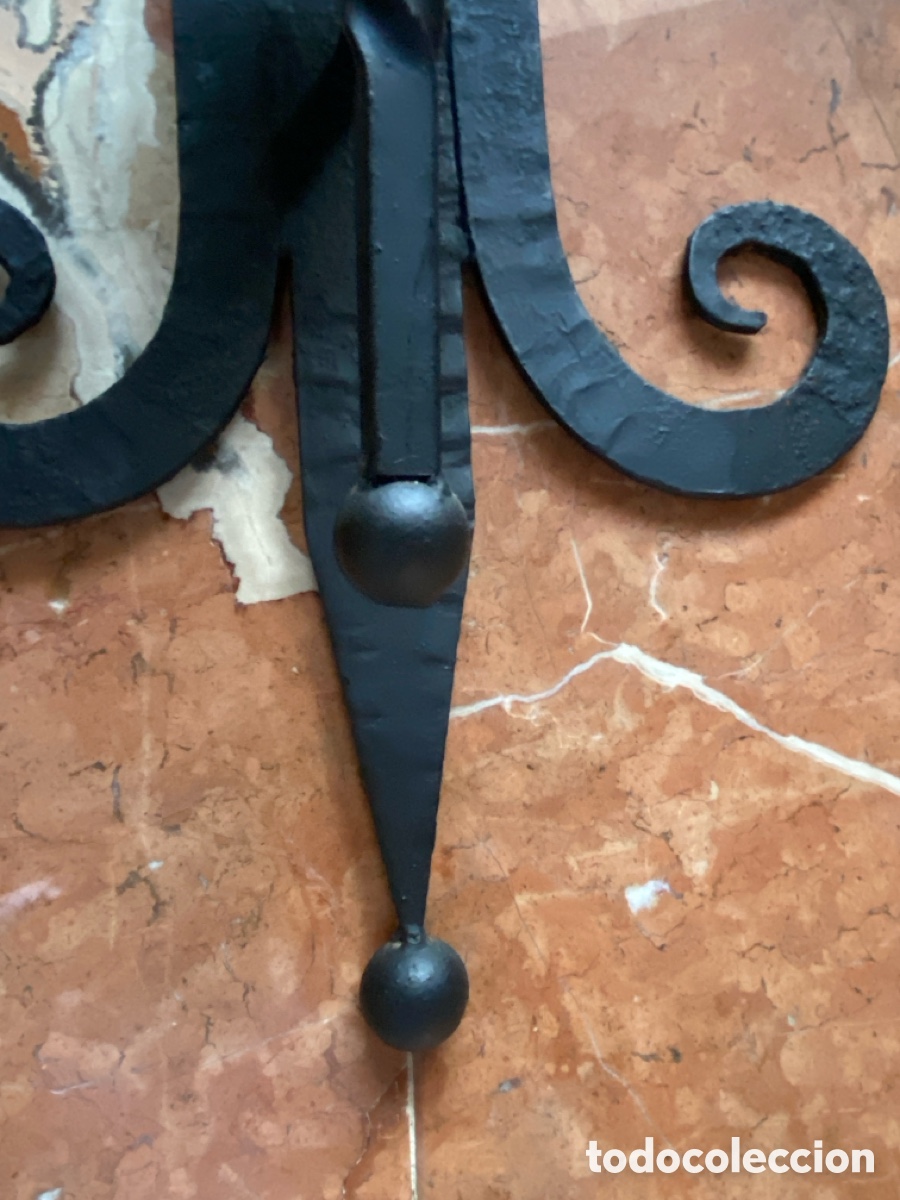 Antig&uuml;edades: Dos Apliques de forja para iluminaci&oacute;n - Foto 6
