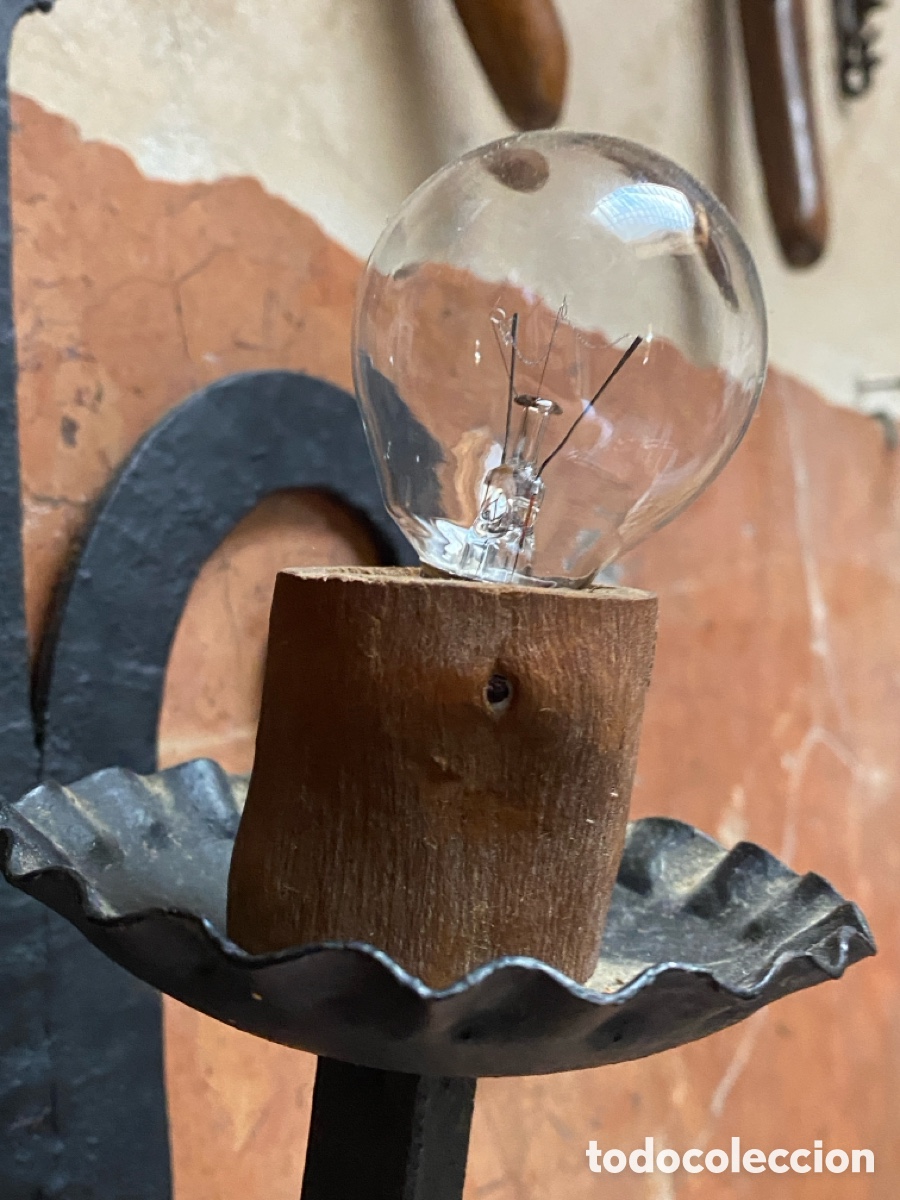 Antig&uuml;edades: Dos Apliques de forja para iluminaci&oacute;n - Foto 11