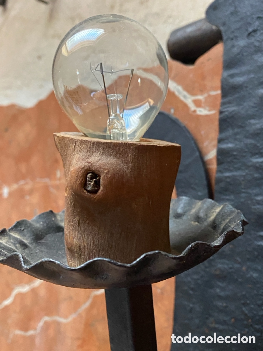 Antig&uuml;edades: Dos Apliques de forja para iluminaci&oacute;n - Foto 13