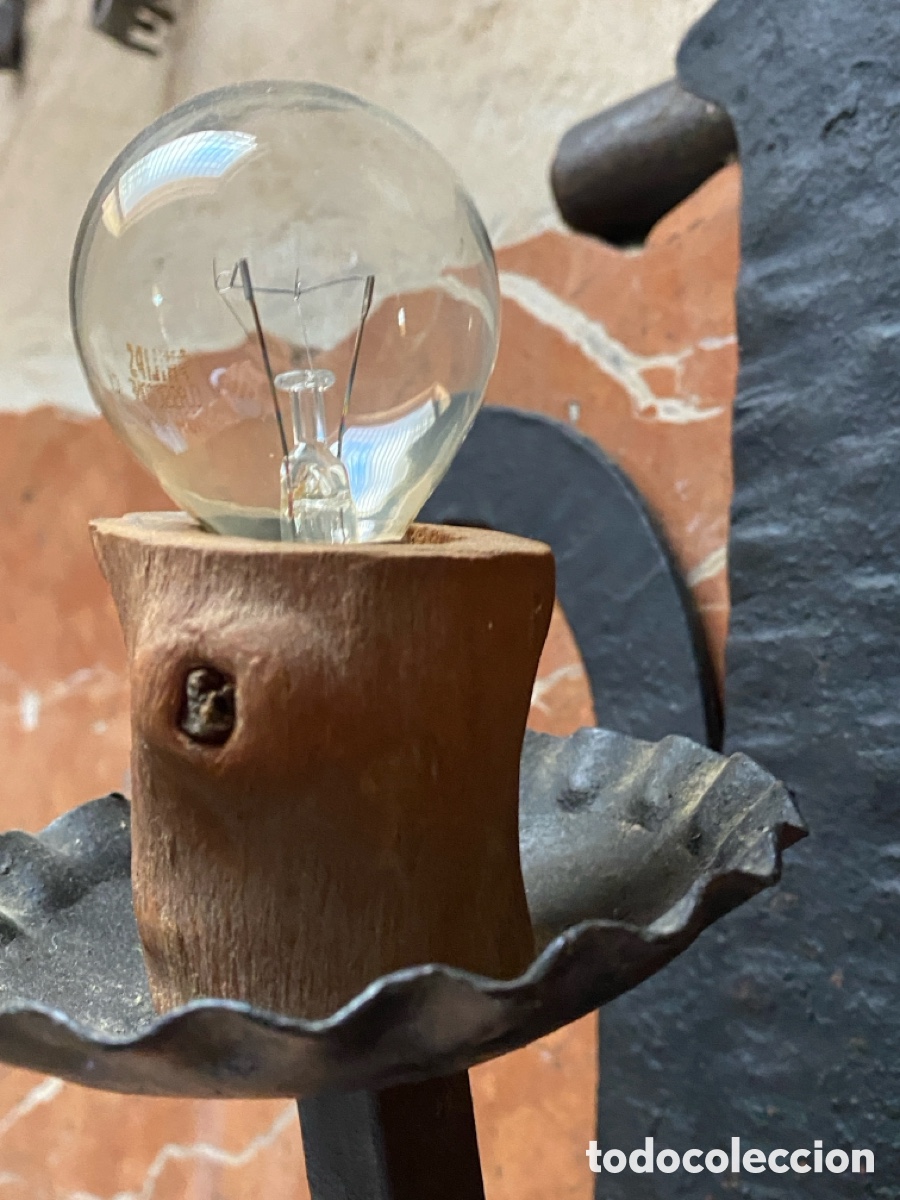 Antig&uuml;edades: Dos Apliques de forja para iluminaci&oacute;n - Foto 14