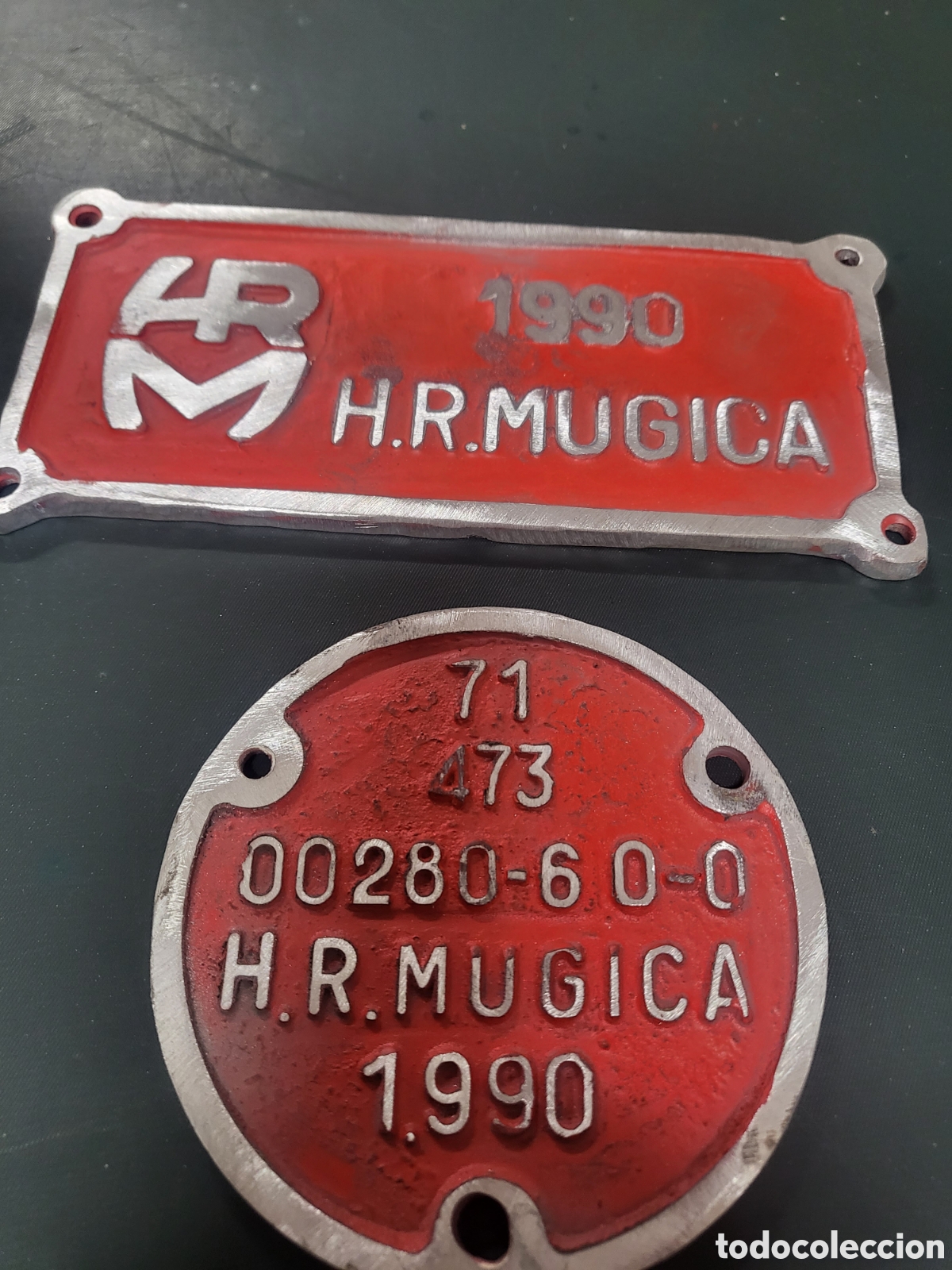 Antiquit&auml;ten: 2 chapas antiguas vagones