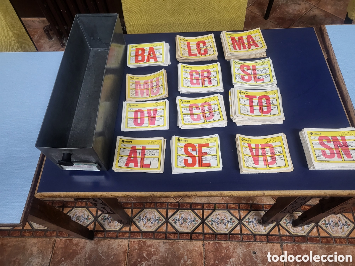 Antig&uuml;edades: Antiguo caj&oacute;n de zinc renfe