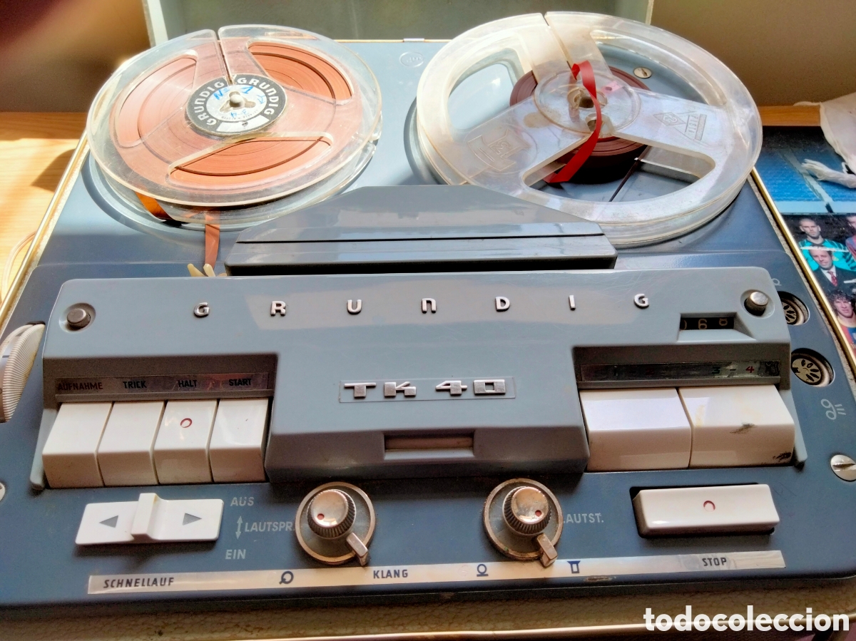 Antig&uuml;edades: Magnetofono Grundig TK40 con malet&iacute;n - Foto 5