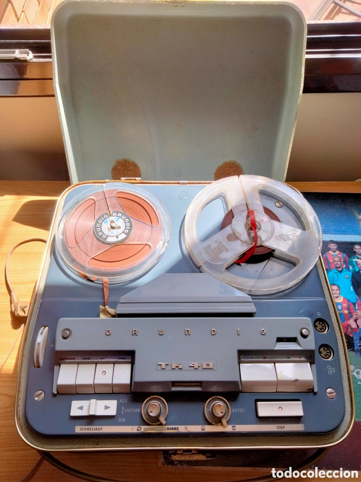 Antig&uuml;edades: Magnetofono Grundig TK40 con malet&iacute;n - Foto 6