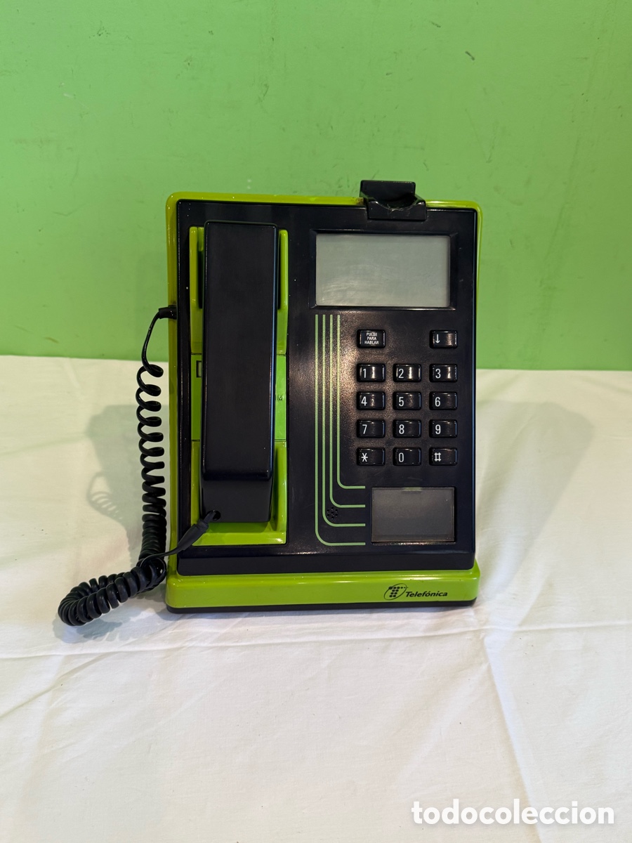 Telefones: Tel&eacute;fono cabina Telef&oacute;nica original Espa&ntilde;a monedero a&ntilde;os 90 pieza aut&eacute;ntica coleccionistas