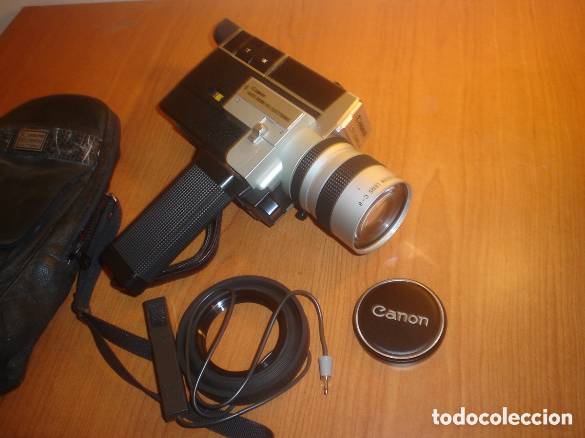 Antig&uuml;edades: C&aacute;mara Canon s&uacute;per 8 con zoom, modelo 512, funda e instrucciones