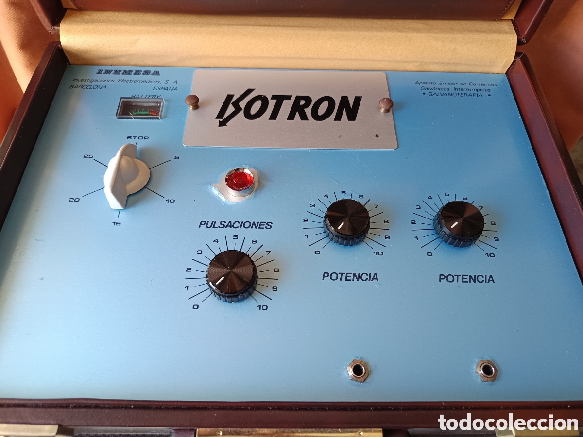 Antig&uuml;edades: Aparato de galvanoterapia Isotron de INEMESA
