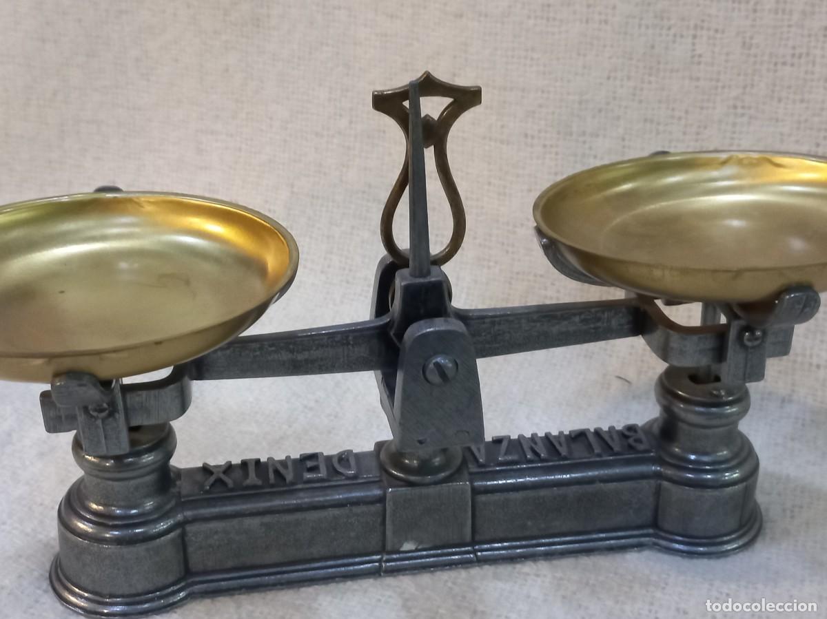 Antig&uuml;edades: BALANZA &uml;DENIX&uml; (r&eacute;plica coleccionable) 23,5cm
