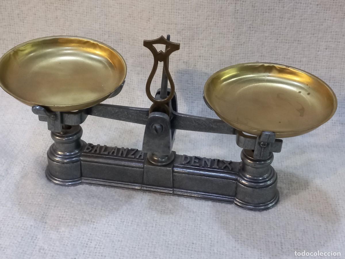 Antig&uuml;edades: BALANZA &uml;DENIX&uml; (r&eacute;plica coleccionable) 23,5cm - Foto 2
