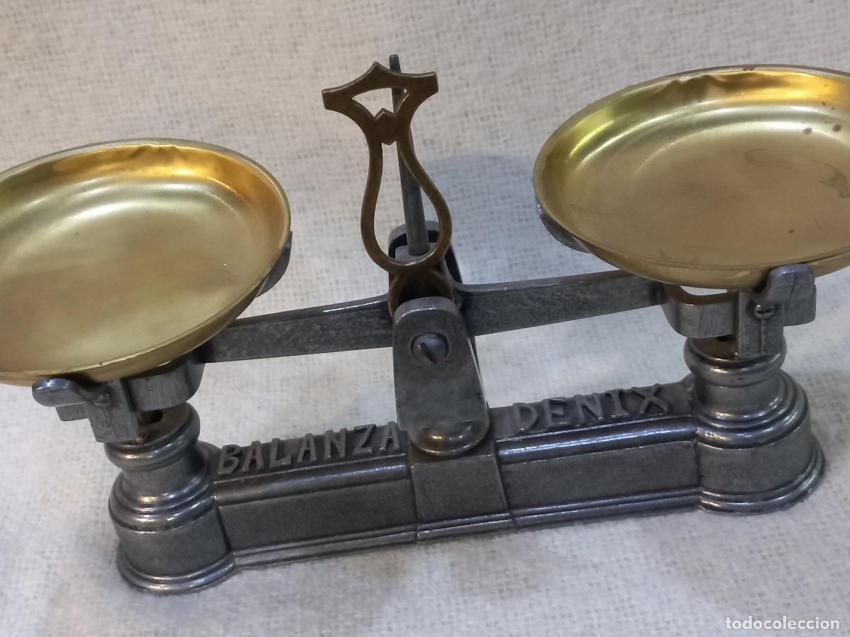 Antig&uuml;edades: BALANZA &uml;DENIX&uml; (r&eacute;plica coleccionable) 23,5cm - Foto 3