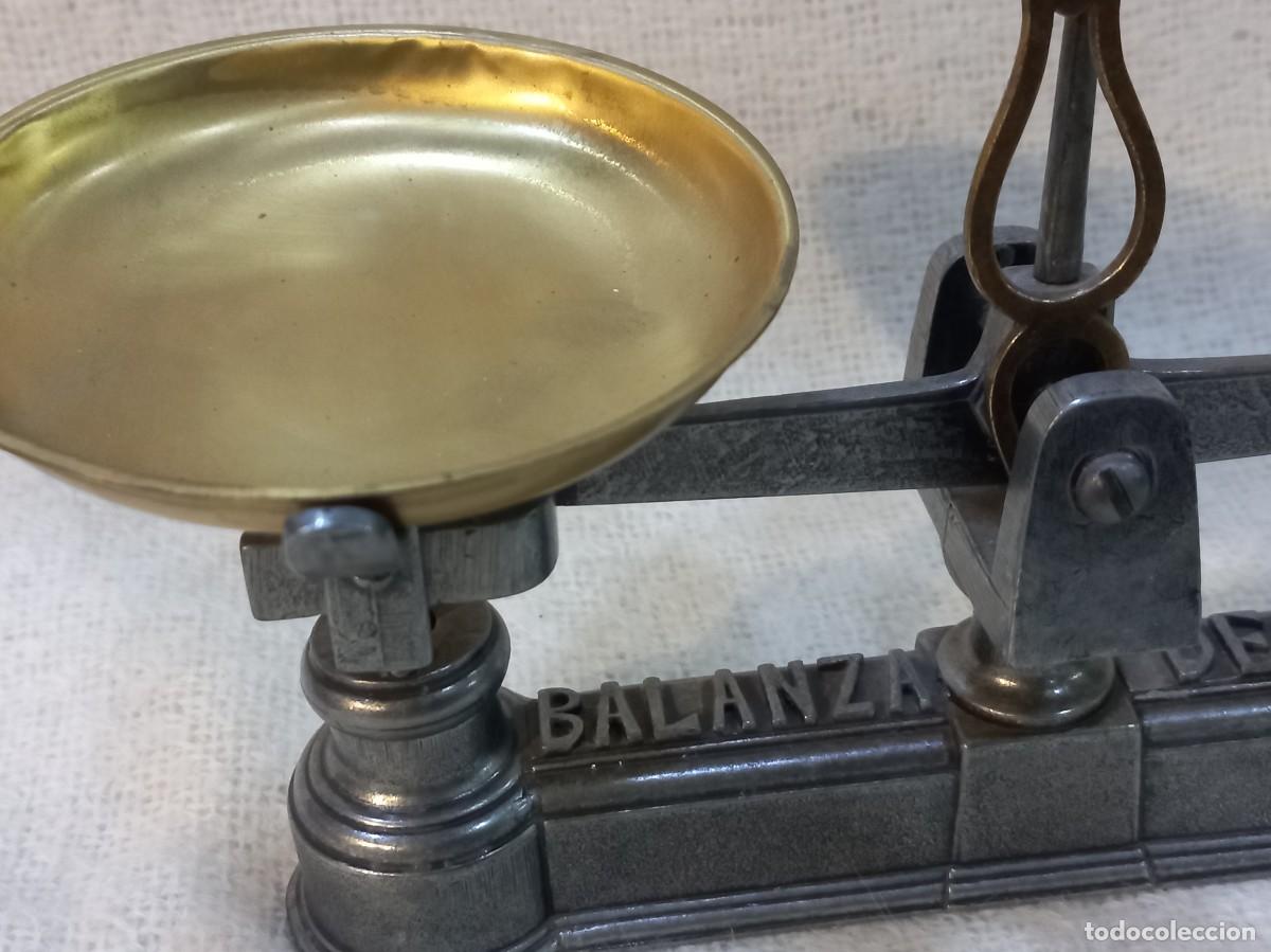 Antig&uuml;edades: BALANZA &uml;DENIX&uml; (r&eacute;plica coleccionable) 23,5cm - Foto 4