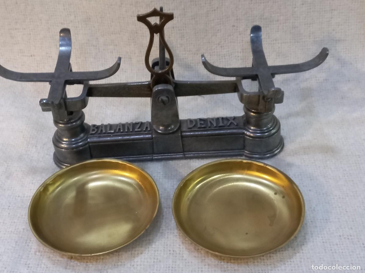 Antig&uuml;edades: BALANZA &uml;DENIX&uml; (r&eacute;plica coleccionable) 23,5cm - Foto 6