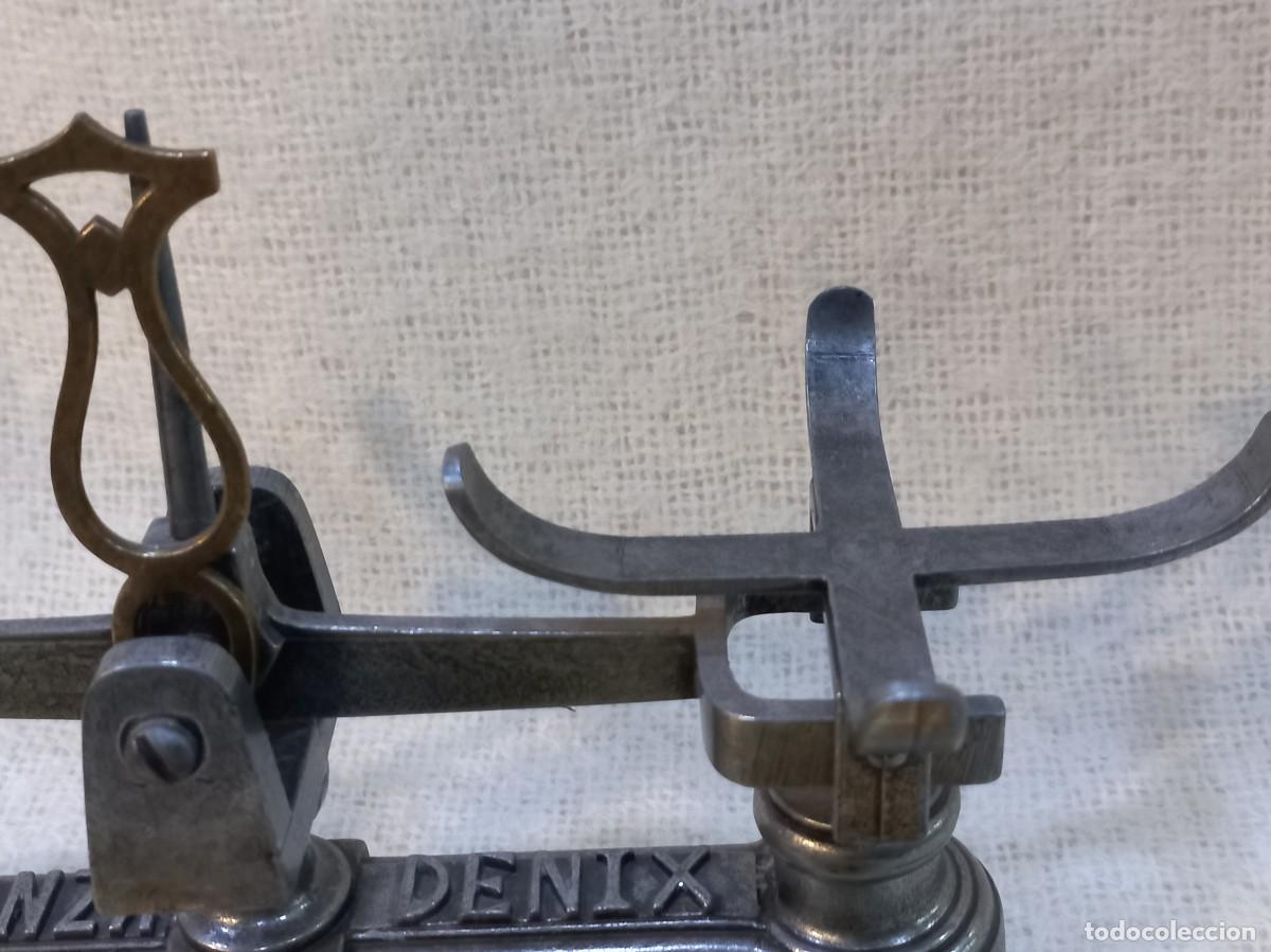 Antig&uuml;edades: BALANZA &uml;DENIX&uml; (r&eacute;plica coleccionable) 23,5cm - Foto 7