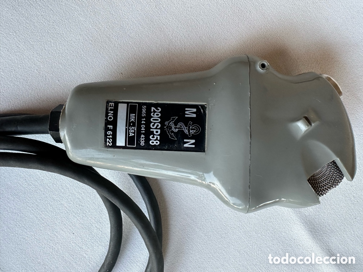 Antig&uuml;edades: Intercomunicador naval micro antiguo submarino. - Foto 3