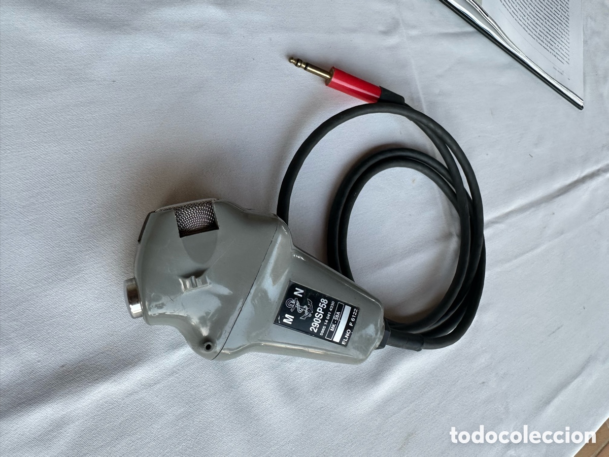 Antig&uuml;edades: Intercomunicador naval micro antiguo submarino. - Foto 5