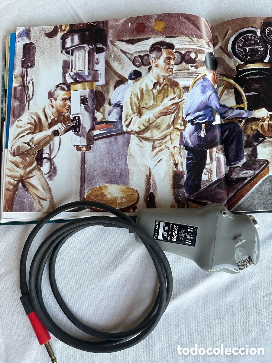 Antig&uuml;edades: Intercomunicador naval micro antiguo submarino.