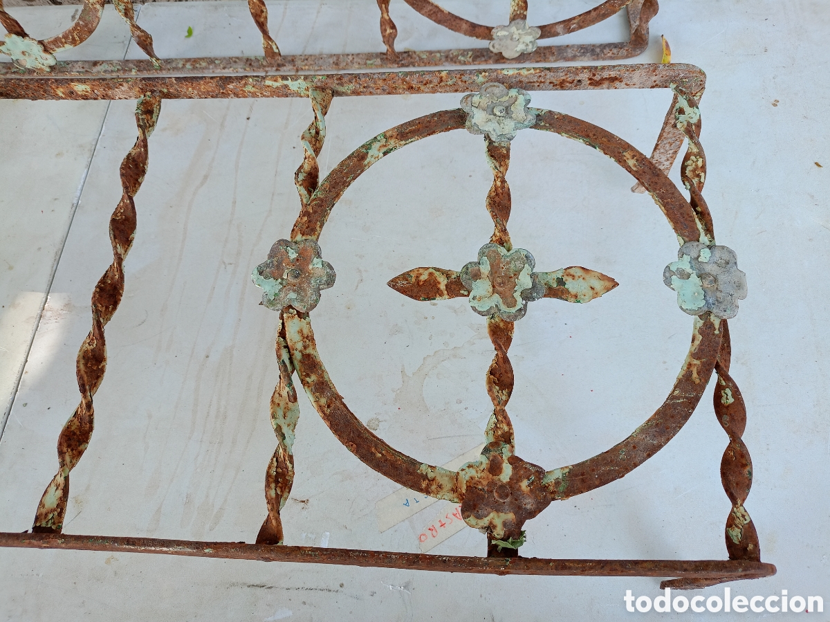 Antig&uuml;edades: BALC&Oacute;N DE HIERRO FORJADO. LOTE DE 2 - Foto 4